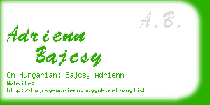 adrienn bajcsy business card